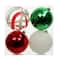 Assorted 4 Pack 4.7" Red, Green & White Peppermint Lane Shatterproof Ball Ornaments, 1pc. by Ashland®